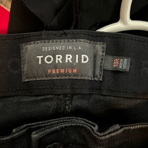 Torrid black jeans size 18R.
